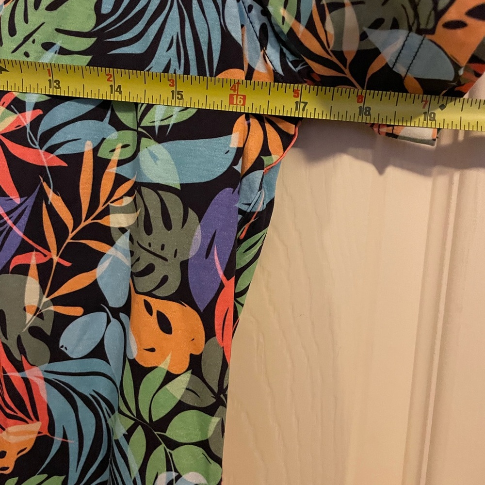 Colorful Leaf Print Men's Casual Shirt - Picture 6 of 9